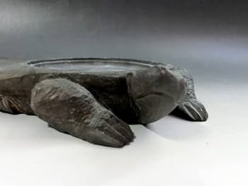 Amazon.co.jp: 硯時代物亀型硯 古いすずり石 かめ 天然石 600g